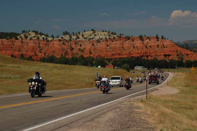 the red sandstone that surrounds the area